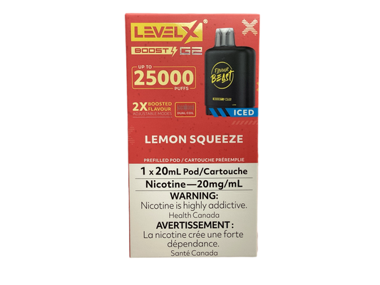 Flavour beast Level X boost G2 25k Lemon squeeze (Provincial Tax)