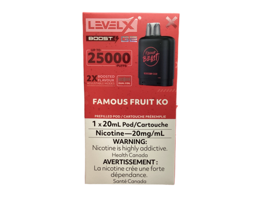Flavour beast Level X boost G2 25k Famous fruit ko (Provincial Tax)