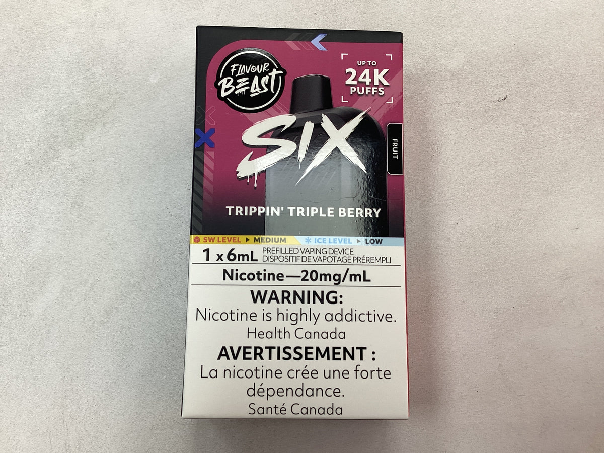 Flavour beast Six 24k Tripping Triple Berry