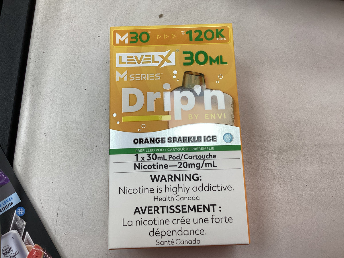 Level X M Series Pod 30ml Drip’n Orange Sparkle Ice 20mg