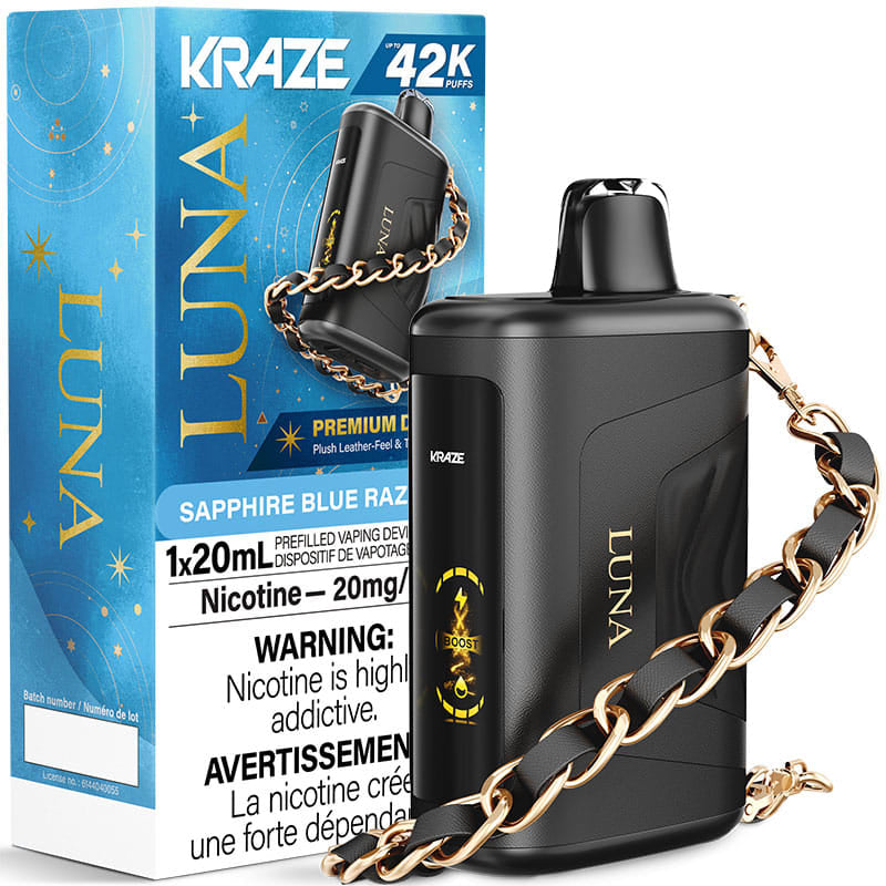 Kraze Luna 42k Sapphire blue razz ice (Provincial)