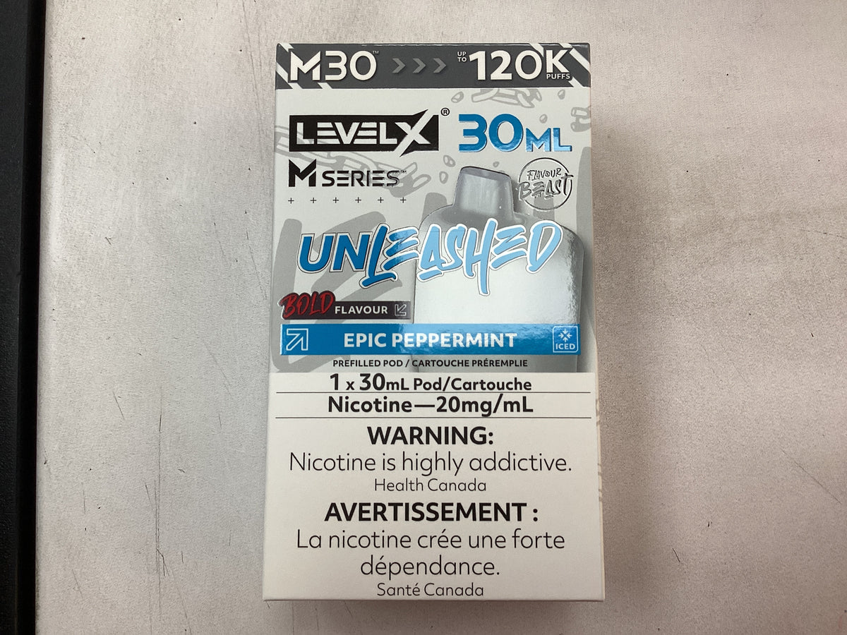 Level X M Series Pod 30ml Unleashed Epic Peppermint Iced 20mg