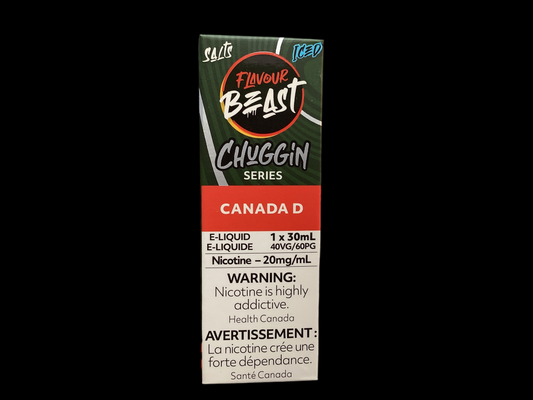 Flavour beast e-liq chuggin Canada D 20mg/30ml*