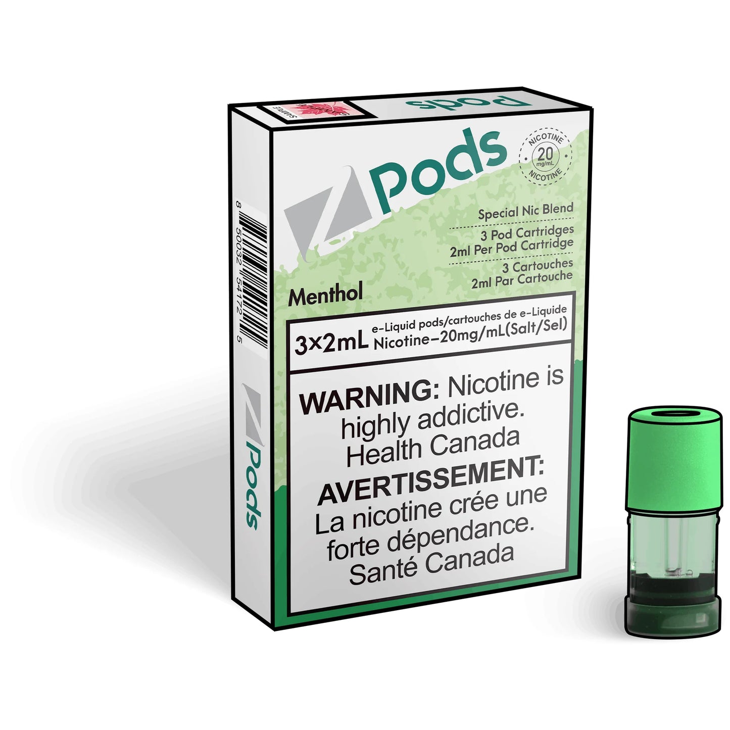 z/pod 3x2ml Menthol ( Provincial Tax)