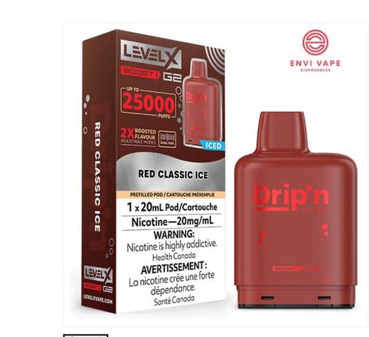 Dripn level X red classic ice 25k ( provincial)
