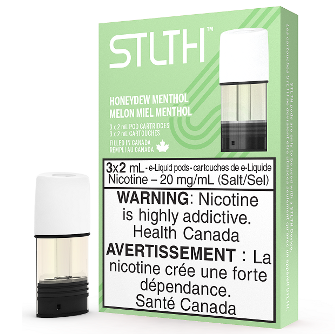 Stlth Pods Honeydew Menthol 12mg ( Provincial Tax)