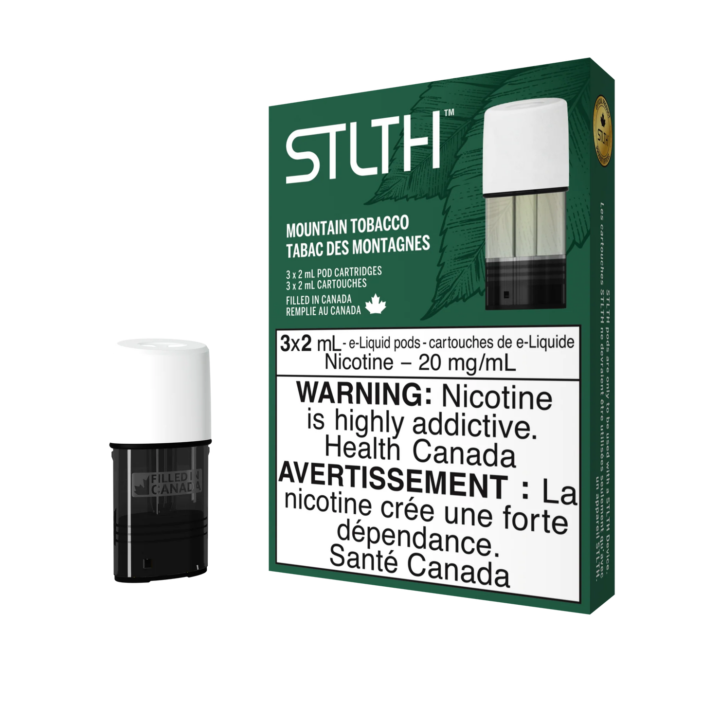 Stlth pods Mountain/Mint Tobacco ( Provincial Tax)
