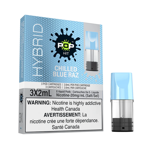 POP Hit Pods 20mg Chilled blue razz ( Provincial Tax)