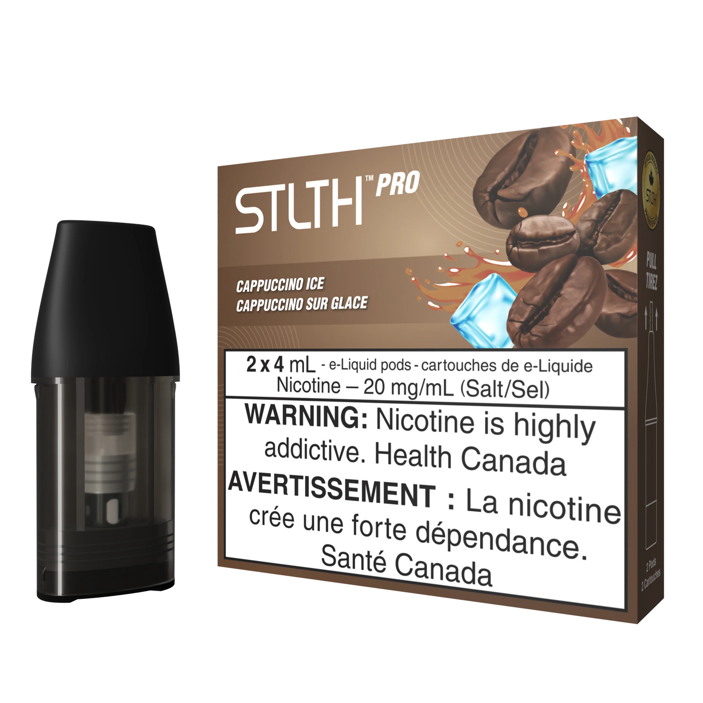 STLTH pro pod cappuccino ice (2x4ml) ( Provincial Tax)