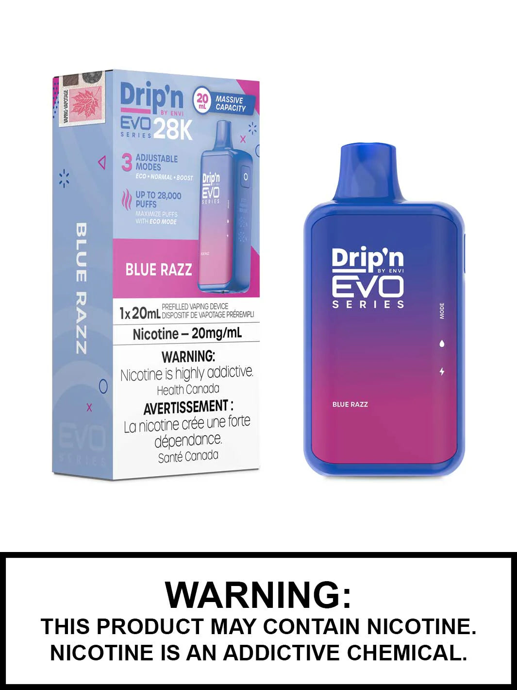 Dripn Evo 28k Blue Razz *