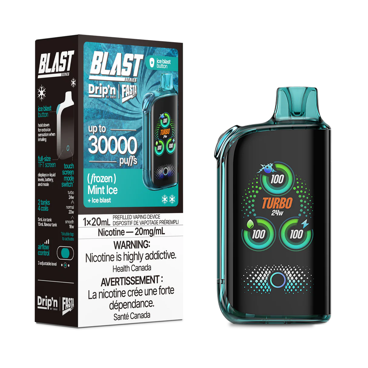 Dripn fasta blast 30k mint ice*