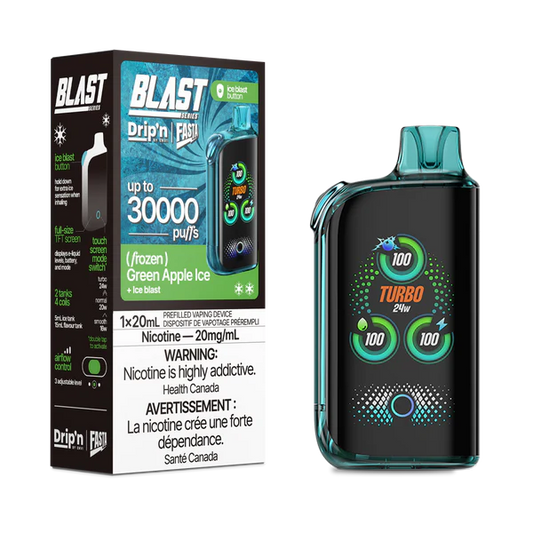 Dripn fasta blast 30k green apple ice (provincial tax)