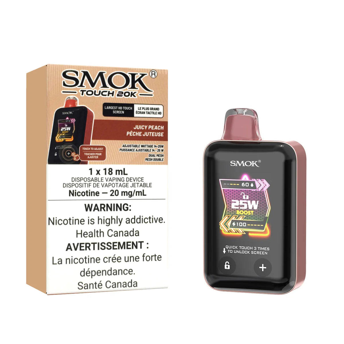 Smok touch 20k Juicy peach (Provincial Tax)