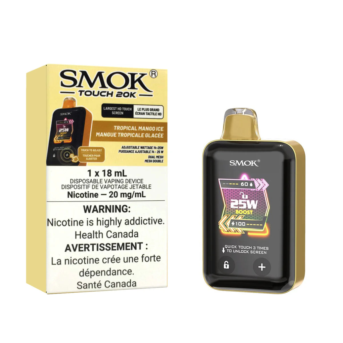 Smok touch 20k Tropical mango ice (Provincial Tax)