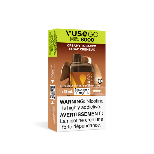 Vuse GO 8000 Creamy Tobacco (Provincial Tax) Vape Royale Vuse GO 8000 Creamy Tobacco (Provincial Tax) Vape Royale