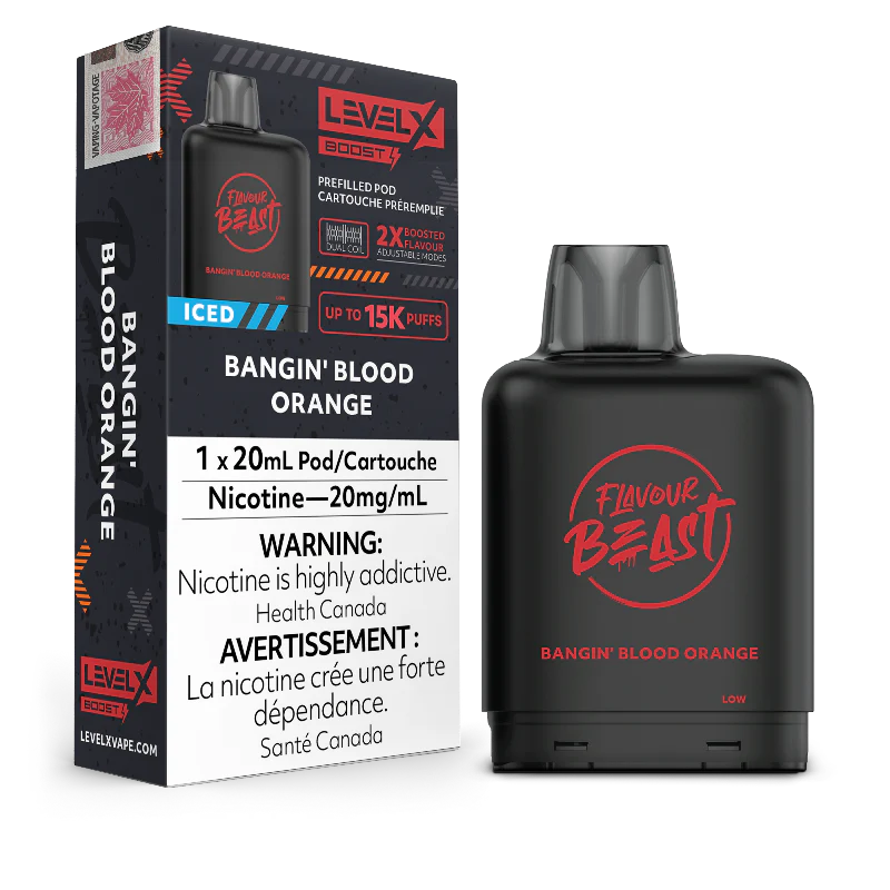 Flavour beast Level X boost G2 25k Bangin blood orange (Provincial Tax)