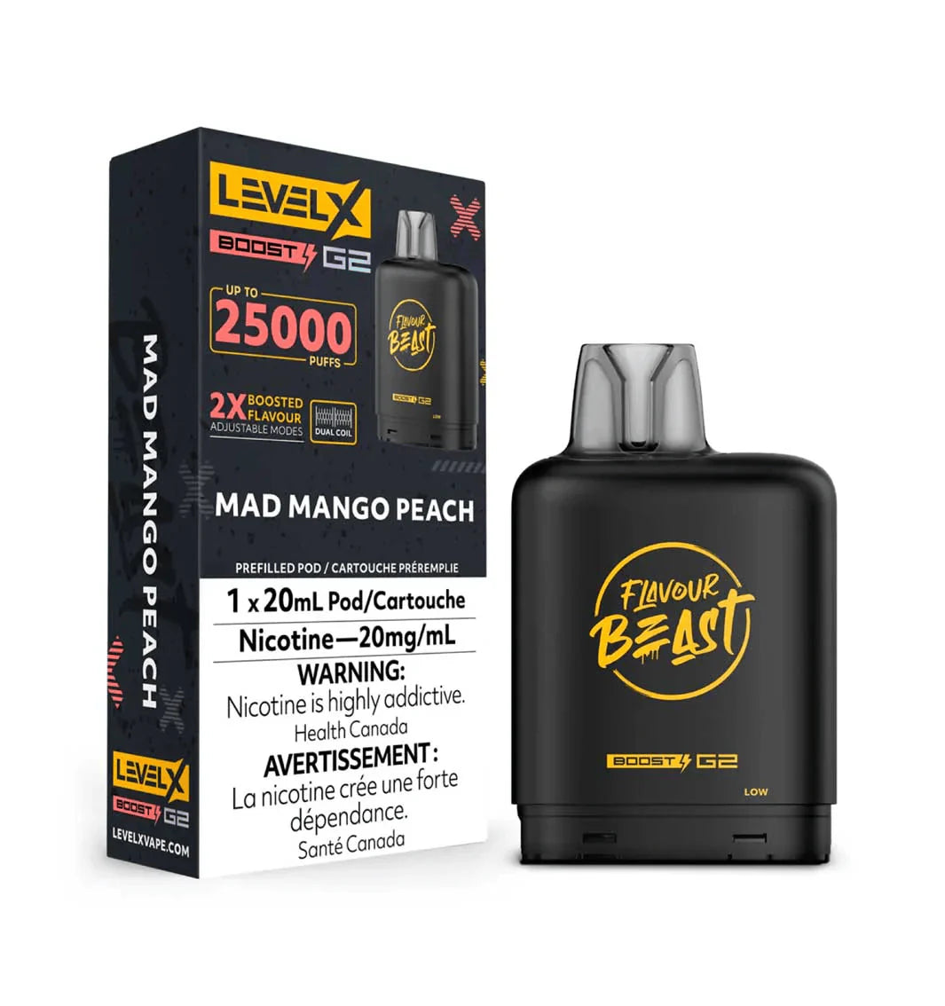 Flavour beast Level X boost G2 25k Mad mango peach (Provincial Tax)