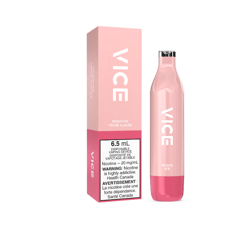 Vice 2500 Peach ice nicotine free (Provincial Tax)