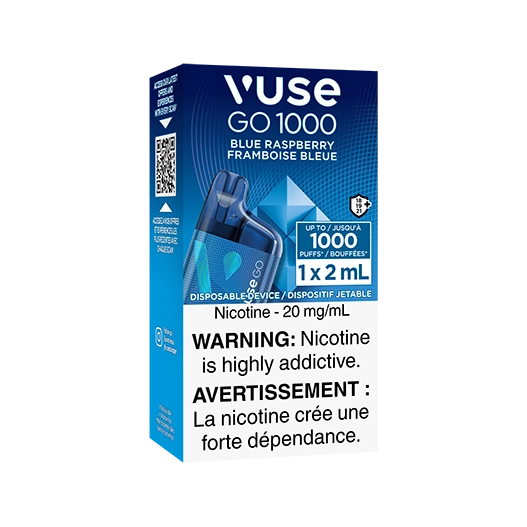 Vuse go 1000 blue raspberry(Provincial Tax)