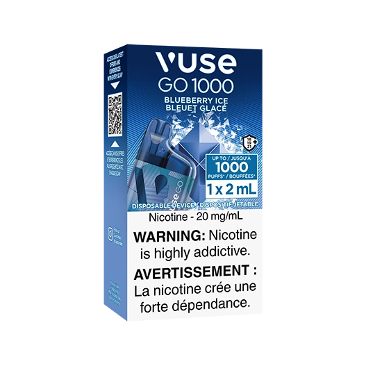 Vuse go 1000 Blueberry ice (Provincial Tax)