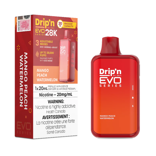 Dripn Evo 28k Mango Peach Watermelon ( provincial tax)