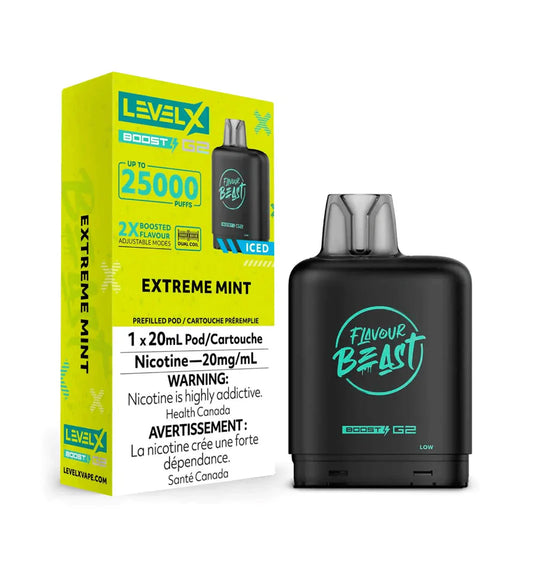 Flavour beast Level X boost G2 25k Extreme Mint *