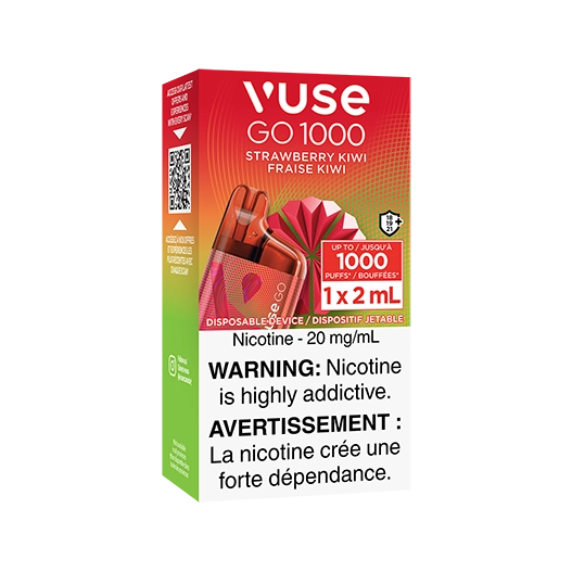 Vuse go 1000 Strawberry Kiwi (Provincial Tax)