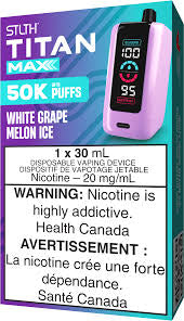 Stlth Titan Max 50k White Grape Melon Ice ( provincial tax)