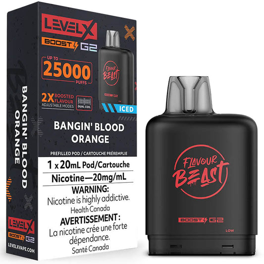 Flavour beast Level X boost G2 25k Bangin Blood Orange*