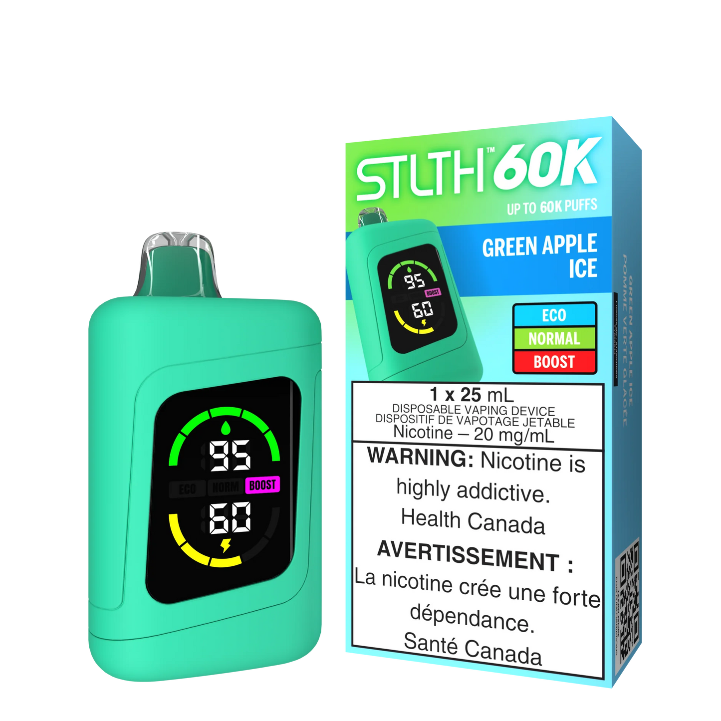 Stlth 60k Green Apple Ice( provincial tax)