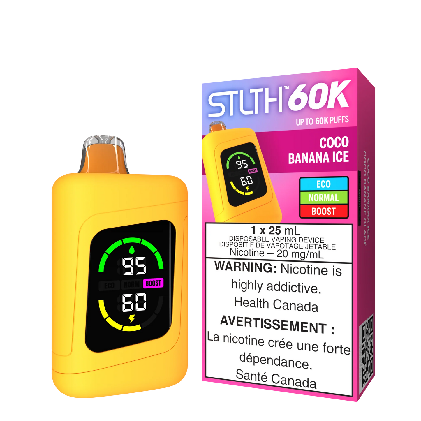 Stlth 60k Coco Banana Ice( provincial tax)