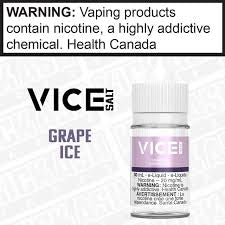 Vice e liquid grape ice salt 20mg/ 30ml ( provincial tax)
