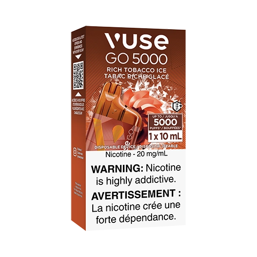 Vuse go 5000 Rich tobacco ice 20mg (Provincial Tax)