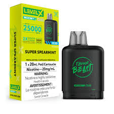Flavour beast Level X boost G2 25k super spearmint *