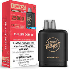 Flavour beast Level X boost G2 25k chillin coffee*