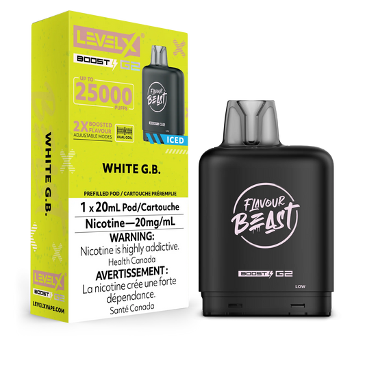 Level X flavour beast pod G2 25k White G.B*