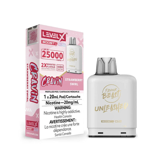 Flavour Beast Level X boost G2 25k strawberry swirl *