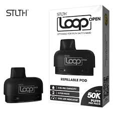Stlth loop open refillable pod 50k