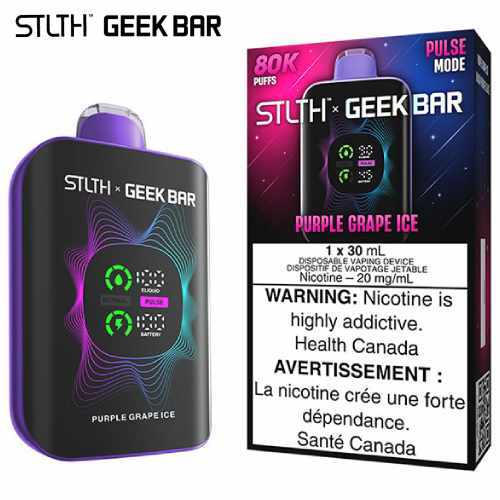 Stlth X Geek bar 80k purple grape ice