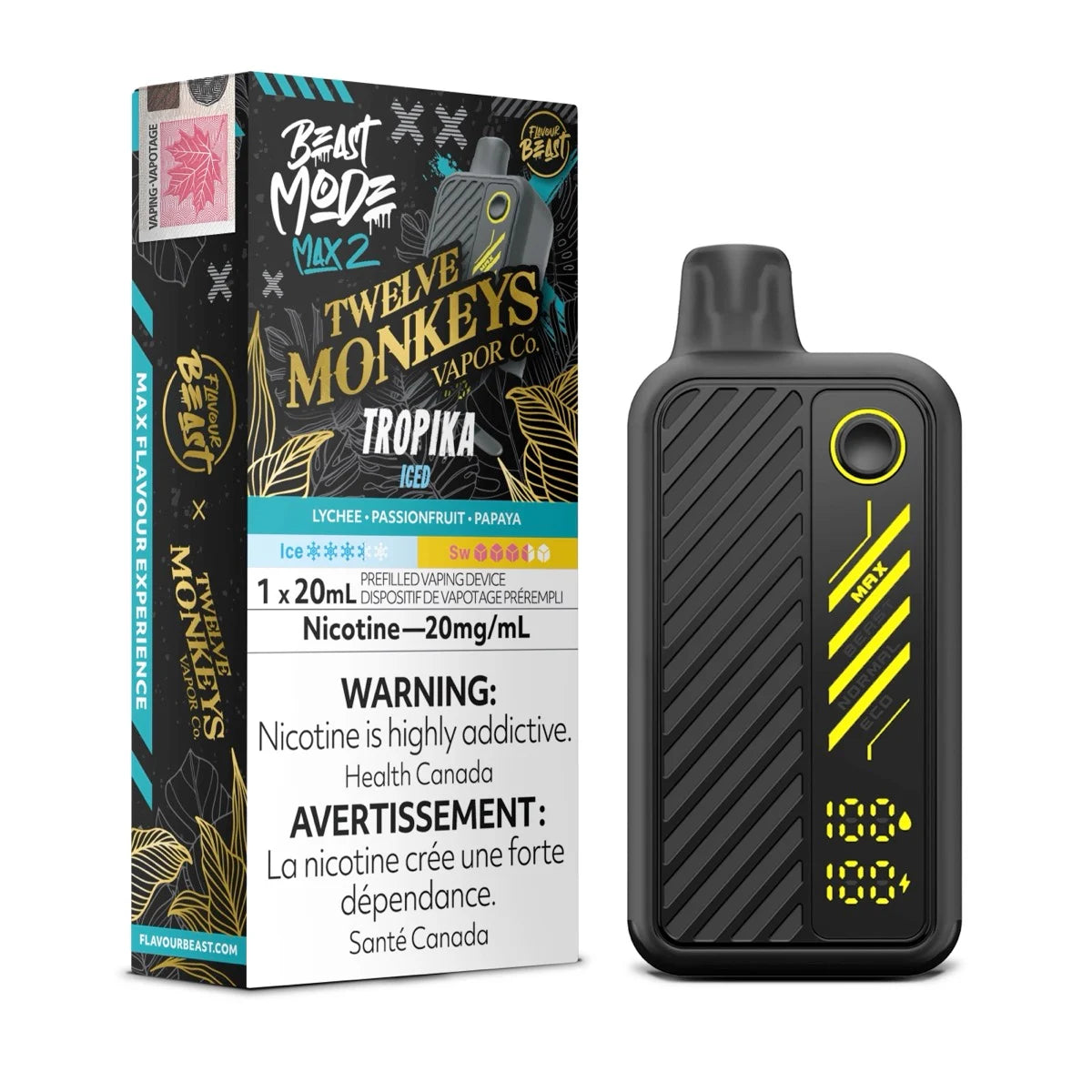 Flavour beast Max2 X Twelve monkeys Vapor 50k Tropika*