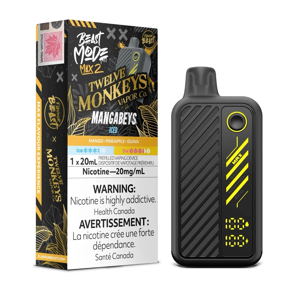 Flavour beast Max2 X Twelve monkeys Vapor 50k Mangabeys (provincial)
