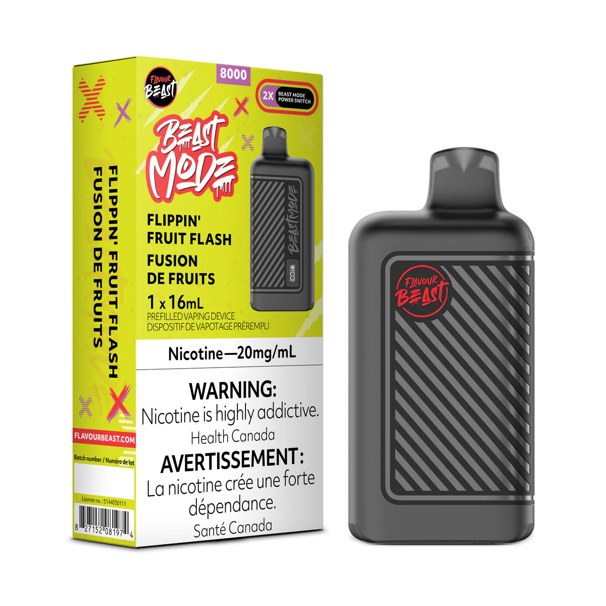 Flavour beast 50k Flippin fruit flash