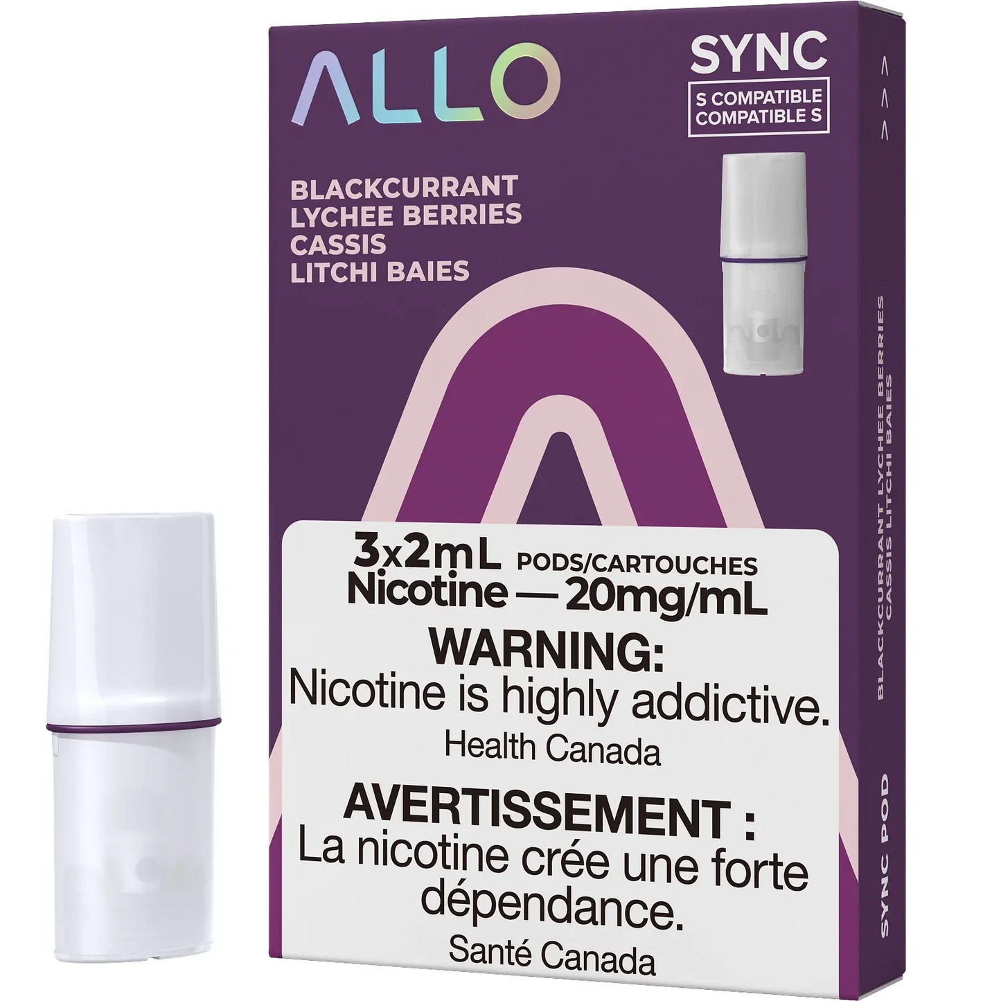ALLO Sync 3pods Blackcurrant Lychee Berries ( Provincial Tax)