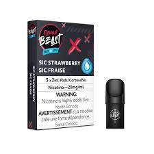 Flavour Beast 3pods Sic Strawberry Iced (Provincial Tax )