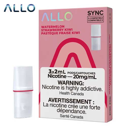 Allo Sync 3pods Watermelon Strawberry Kiwi (3x2ml) ( Provincial Tax)