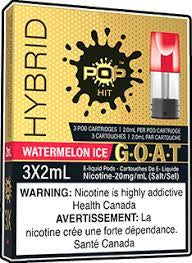 Pop Hit G.O.A.T Pods 20mg Watermelon Ice ( Provincial Tax)