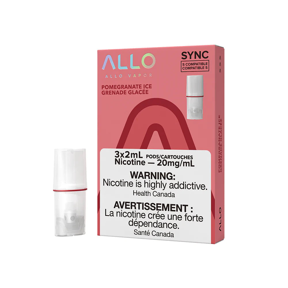 Allo Sync 3pods pomegranate Ice  (3X2ml) ( Provincial Tax)