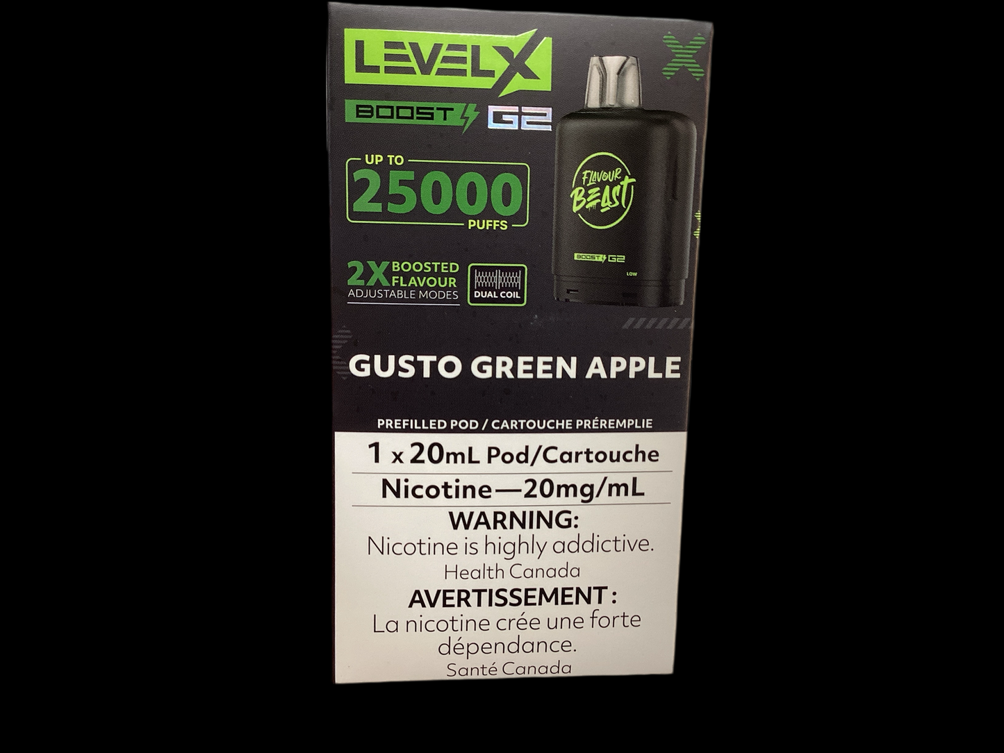 Level X Boost 25k Gusto Green Apple