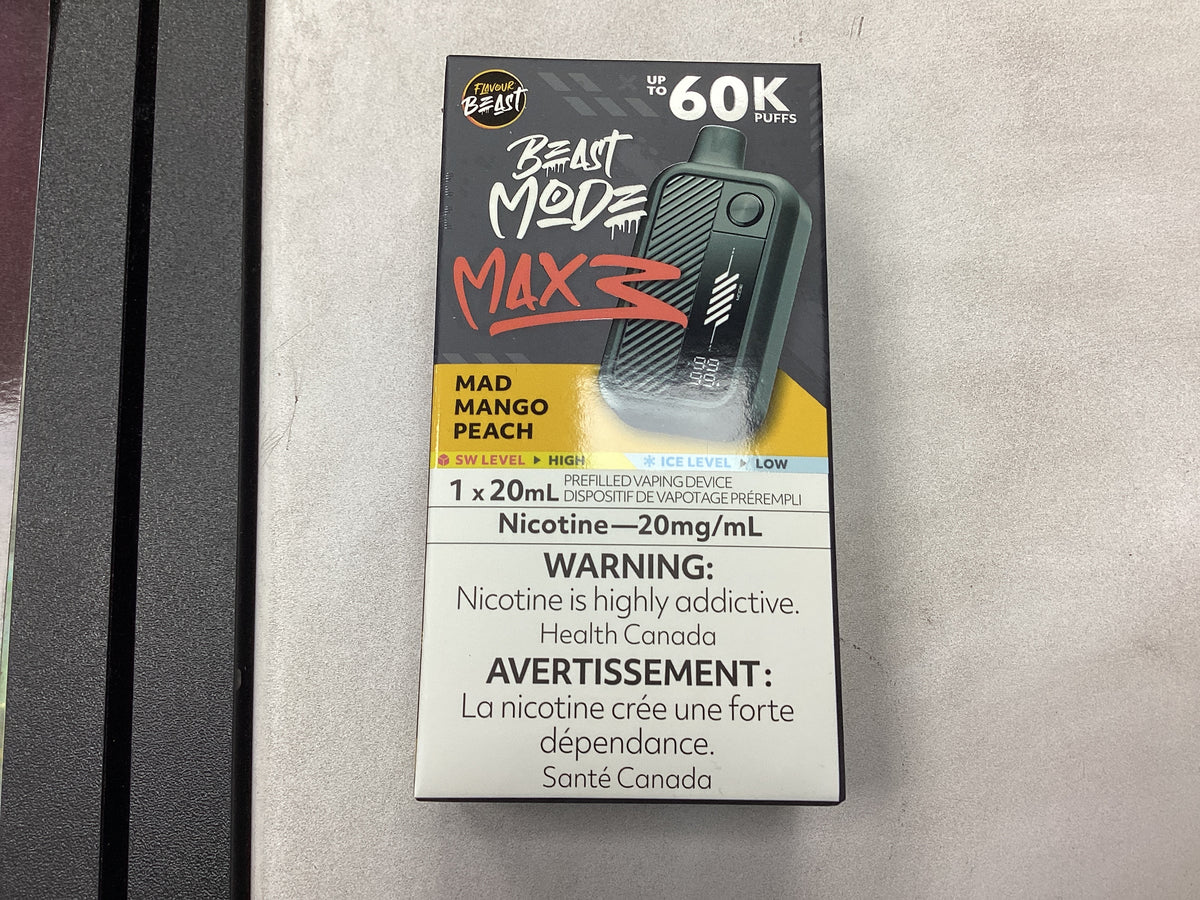 Flavour beast max3 60k Mad Mango peach