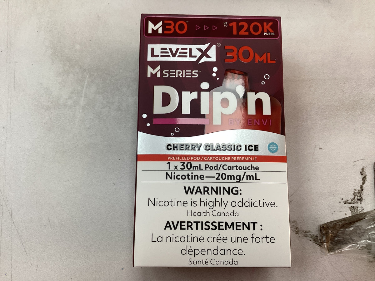 Level X M Series Pod 30ml Drip’n Cherry Classic Ice 20mg